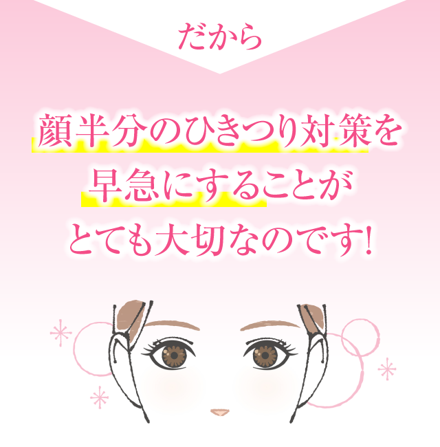 顔半分の対策を早急にすることが大切